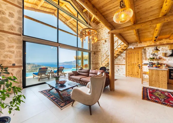 Villa Rustic Perfect For Couples In Kalkan *