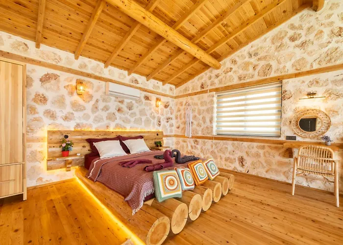 Rustic Perfect For Couples In Kalkan Villa Kaş